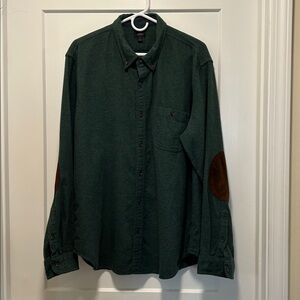 J. Crew Green Textured Shirt